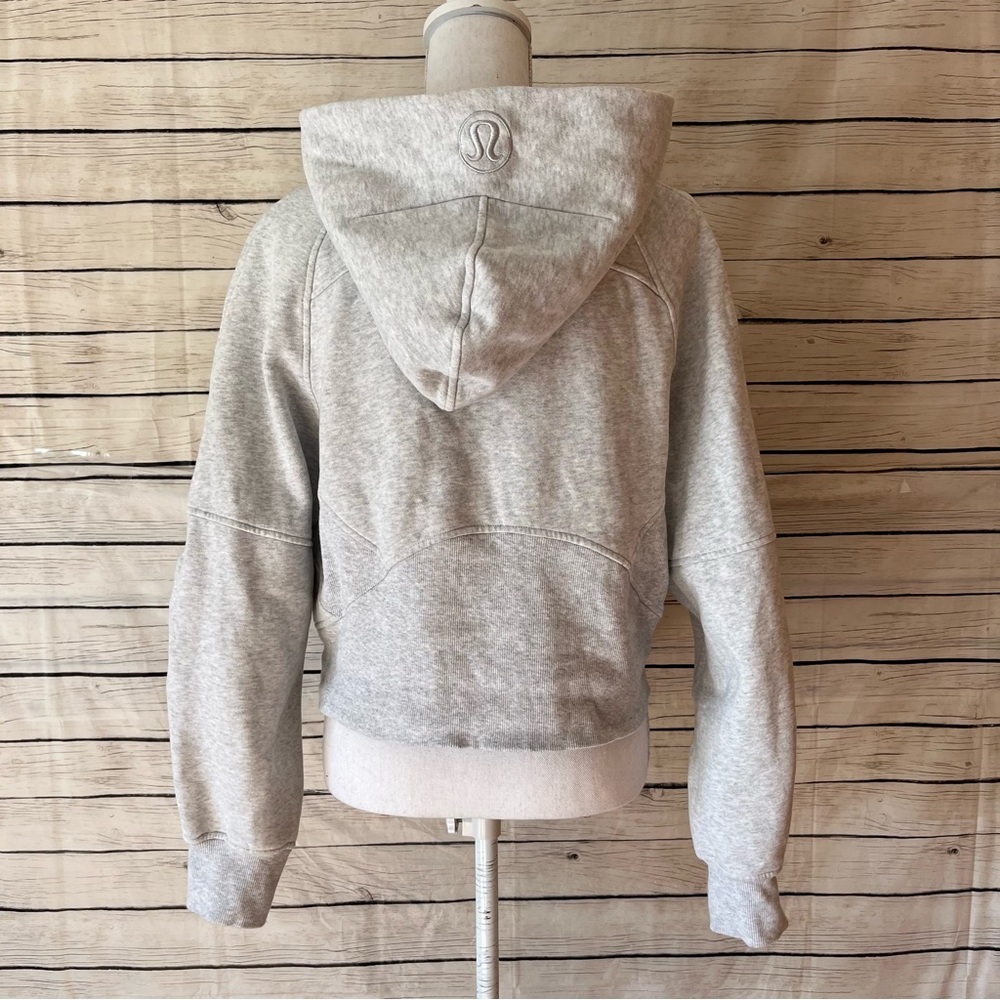 Lululemon Scuba Oversized Half-Zip Hoodie Heathered Core Ultra Light Grey - Picture 8 of 14